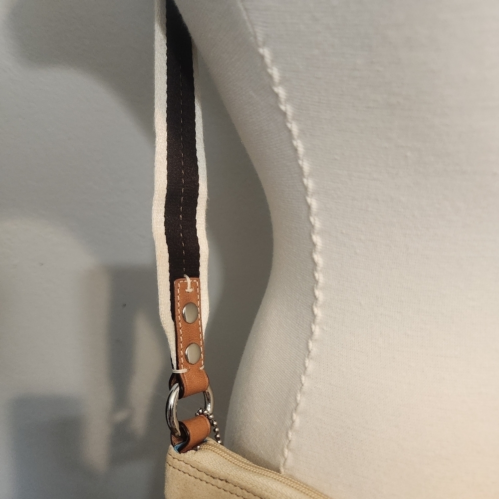EUC COACH HAMPTON MULTICOLOR PASTEL WATERCOLOR STRIPE CROSSBODY - Picture 11 of 15